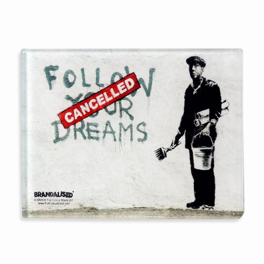 Brandalised-Banksy’s Graffiti, Magnes, Follow your dreams Empik