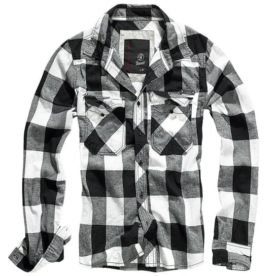Brandit Koszula w Kratę Check Shirt Czarno-Biała - XL Brandit