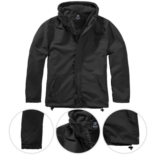 Brandit Kurtka Frontzip Windbreaker Czarna - 7XL Brandit