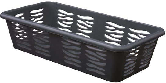 BRANQ - Koszyk ażurowy Zebra - Z1 - uniwersalny plastikowy - antracytowy - 20x10x5 cm BRANQ