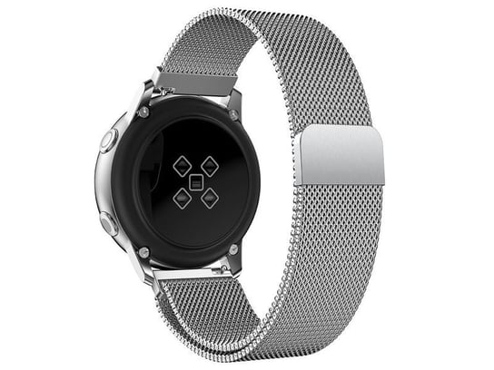 Bransoleta Milanese pasek Alogy do Gear S3/ Watch 46mm 25.2cm srebrna (22mm) Alogy