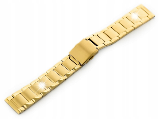 Bransoleta Pacific Model 9 solid - złota 22mm inna (Inny)