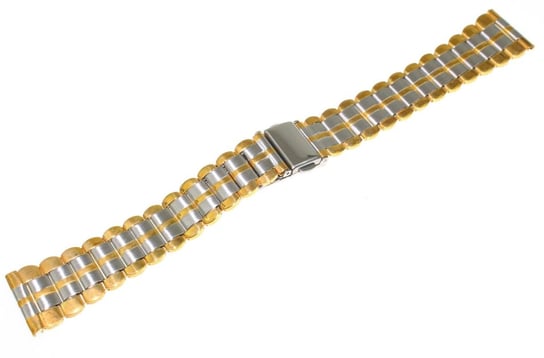 Bransoleta stalowa bicolor do zegarka 20 mm JVD KT 053-20 JVD