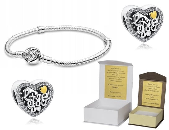 Bransoletka 19 cm do Pandora + charms B119 GLOBAL SILVER