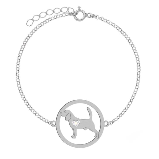 Bransoletka Beagle serce GRAWER - MEJK Jewellery Radziszewska