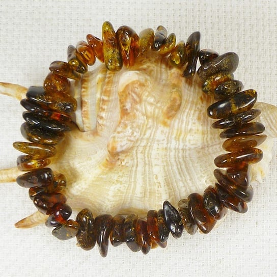 Bransoletka bursztynowa, bursztyn naturalny bałtycki 5620-36 AMBERGRAND