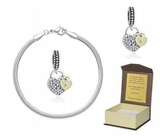 Bransoletka do Pandora + CHARMS 21 cm B146 GLOBAL SILVER