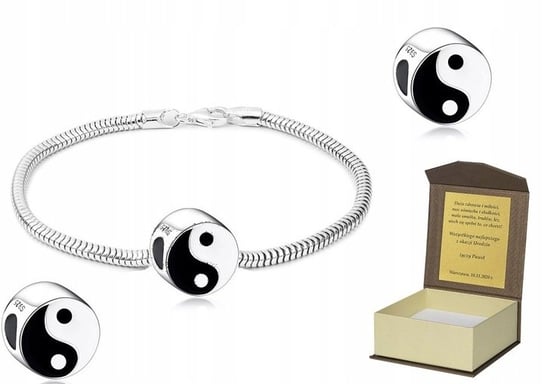 Bransoletka do Pandora charms YIN YANG 20cm B191 GLOBAL SILVER