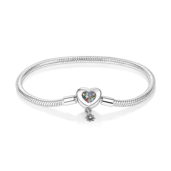 Bransoletka Modułowa Pandora Srebro 925 Charms Serce 18 cm Sfera Damska