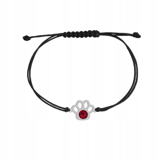 Bransoletka Srebrna Łapka Psa Kota 925 sznurek Biżuteria DEDYKACJA GRATIS Mejk Jewellery