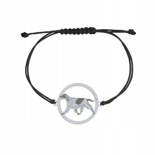 Bransoletka Srebrna z psem Springer Spaniel 925 Biżuteria GRAWER GRATIS Mejk Jewellery