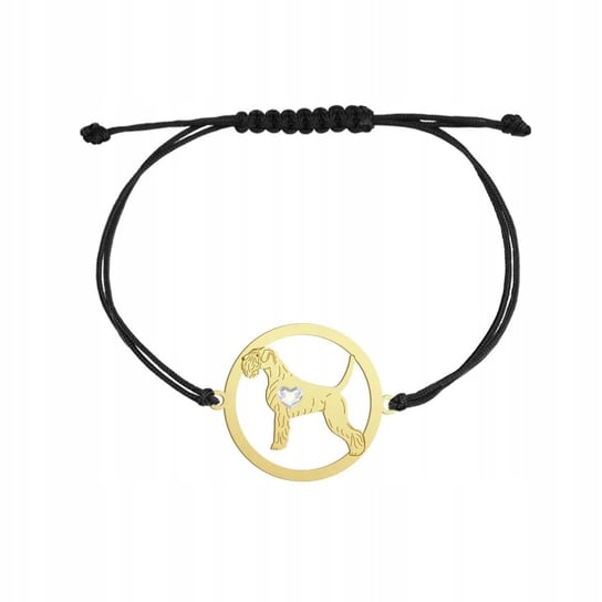 Bransoletka Złota z psem rasy Sznaucer 925 Biżuteria Prezent GRAWER GRATIS Mejk Jewellery