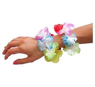 Bransoletki Na Rękę Hawajskie Z Kwiatów Kolorowe ABC