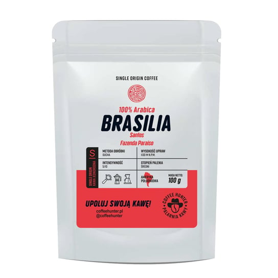 Brasilia Santos Fazenda Paraiso Próbka 100 G. Kawa Ziarnista COFFEE HUNTER