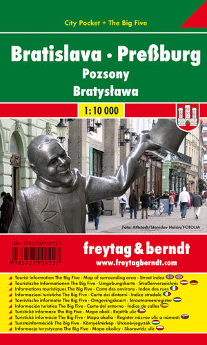 Bratysława city pocket. Mapa 1:10 000 Freytag & Berndt