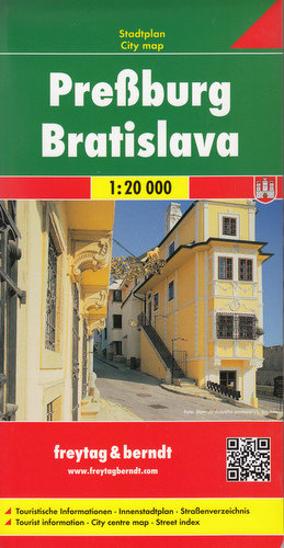 Bratysława. Plan miasta 1:20 000 Freytag & Berndt