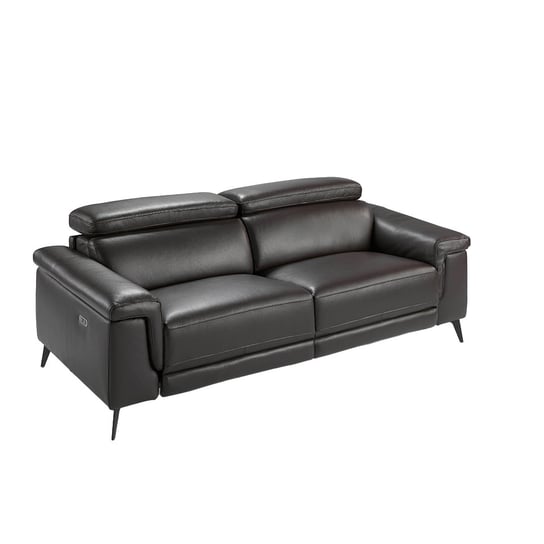 Brązowa skórzana sofa 3-osobowa z mechanizmem relaksacyjnym  6051 ANGEL CERDA Angel Cerda