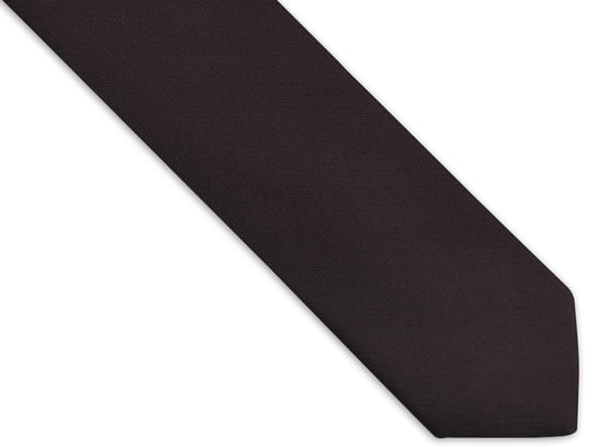 Brązowy Krawat Męski, Strukturalny Materiał D311 Modini