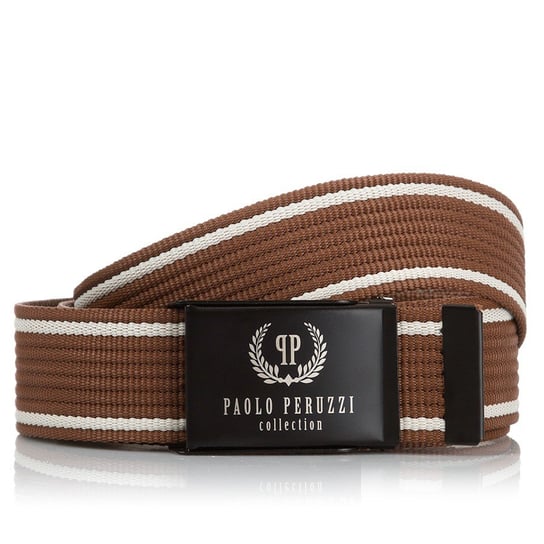 Brązowy Pasek Męski Paolo Peruzzi Pw-08-Pp-115Cm Paolo Peruzzi