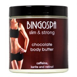 BRĄZUJĄCE OPALANIE Czekoladowe masło do ciała z kofeiną, karite i retinolem BINGOSPA slim & strong BINGOSPA