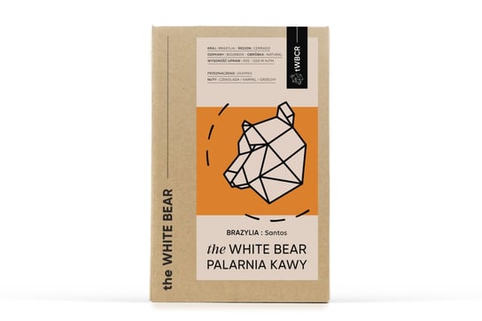 Brazylia Santos 1 kg kawa ziarnista świeżo palona The White Bear