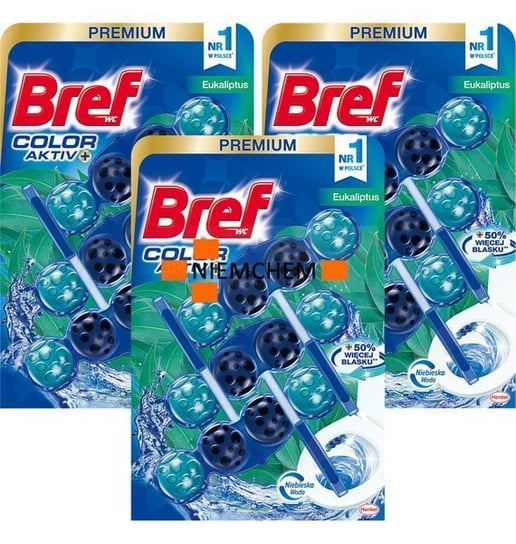 Bref Color Activ+ Eukaliptus Zawieszka do WC 9x50g Bref