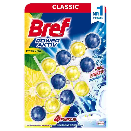 Bref Power Aktiv Zawieszka Do Wc Lemon 3 szt Henkel