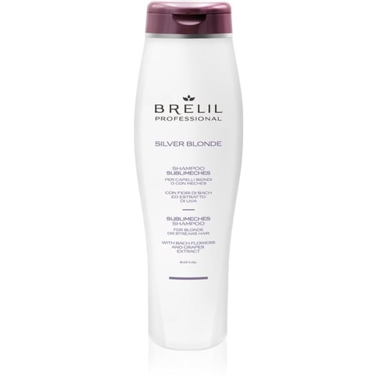 Brelil Numéro Silver Blonde Sublimeches Shampoo szampon neutralizujący żółte odcienie do włosów blond i z balejażem 250 ml Inna marka