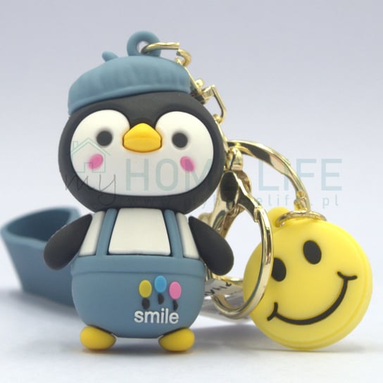 Breloczek Brelok Silikonowy Pingwin Smile #2 Niebieski myHomelife