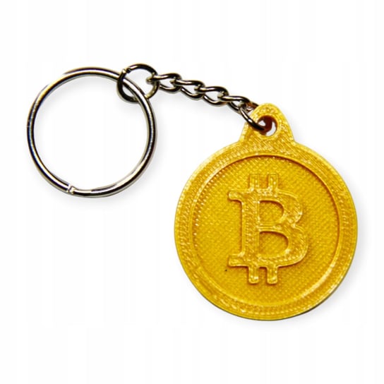 Breloczek Żółty Złoty Bitcoin Brelok Inna marka
