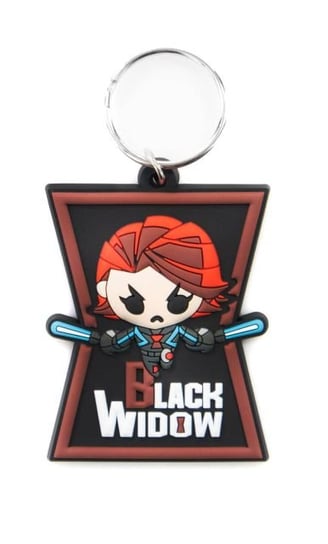Brelok do kluczy Black Widow Character zawieszka gumowa breloczek Marvel