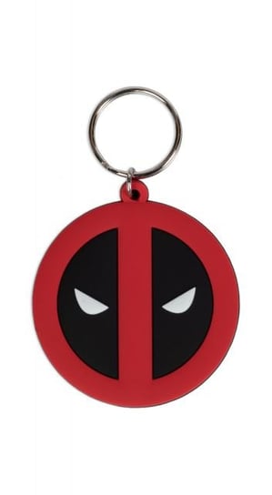 Brelok do kluczy Deadpool Symbol Marvel gumowy z metalowym kółkiem Marvel
