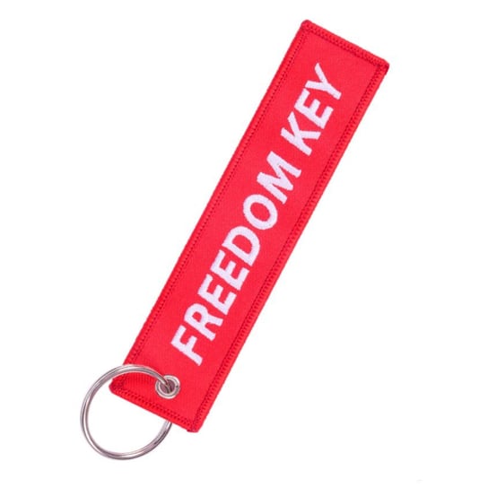 Brelok do kluczy FREEDOM KEY klucz wolności czerwony Inna marka