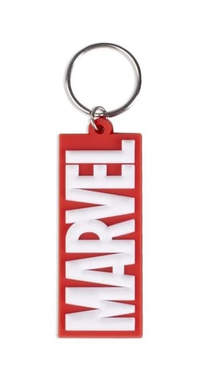 Brelok do kluczy Marvel Logo zawieszka gumowa na prezent dla chłopaka Marvel
