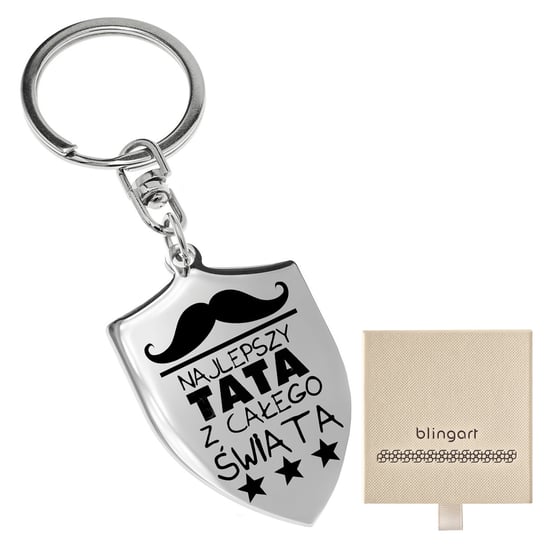 Brelok do kluczy tarcza herb duży Blingart