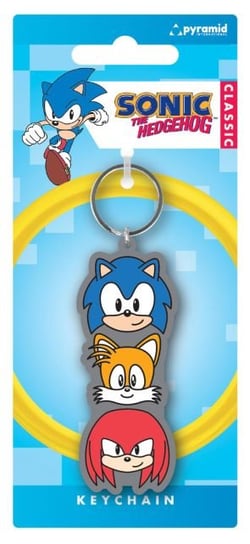 Brelok gumowy do kluczy Sonic The Hedgehog Trio Prezent dla Chłopca Pyramid International