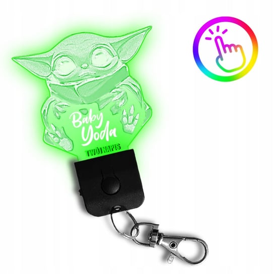 Brelok LED Zawieszka do Kluczy Baby Yoda Star Wars Plexido