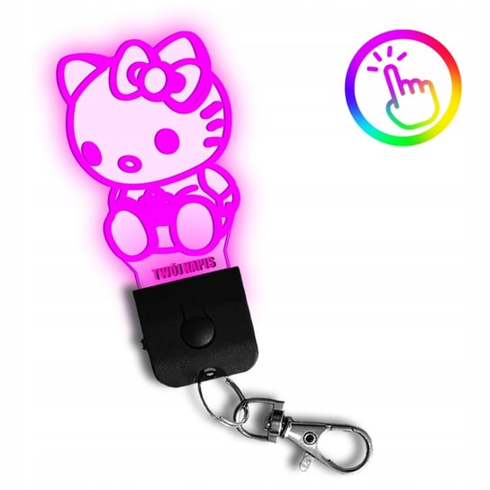 Brelok LED Zawieszka do Kluczy Bajka Hello Kitty Plexido