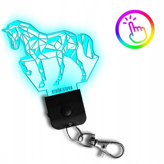 Brelok LED Zawieszka do Kluczy Koń Jeździectwo Plexido