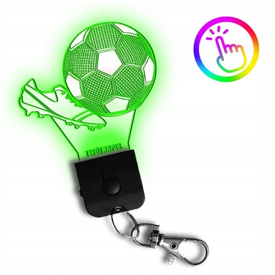 Brelok LED Zawieszka do Kluczy Piłka Korki Plexido