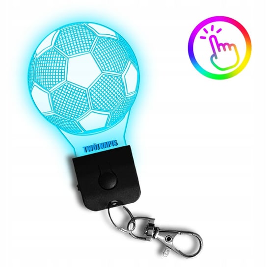 Brelok LED Zawieszka do Kluczy Piłka Nożna Footbal Plexido