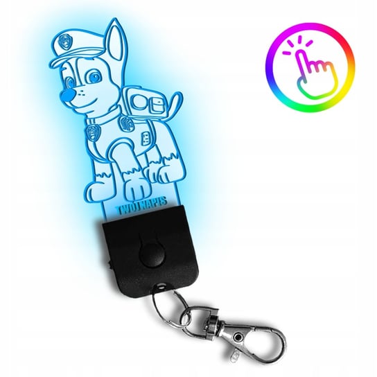 Brelok LED Zawieszka do Kluczy Psi Patrol Chase Plexido