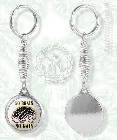 brelok NO BRAIN - NO GAIN Inna marka