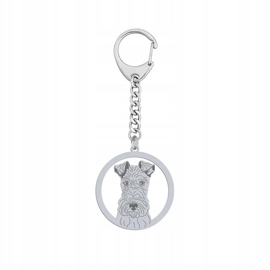 Brelok Srebrny z Fox Terrier Wire 925 Prezent DEDYKACJA GRAWER GRATIS Mejk Jewellery