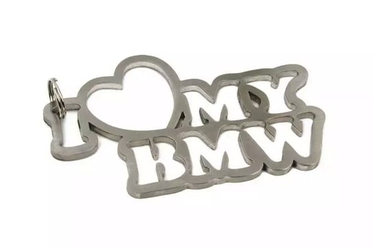 Brelok stal nierdzewna I love my BMW 4stance.pl