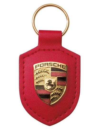 Brelok Z Godłem Porsche - Czerwony Porsche
