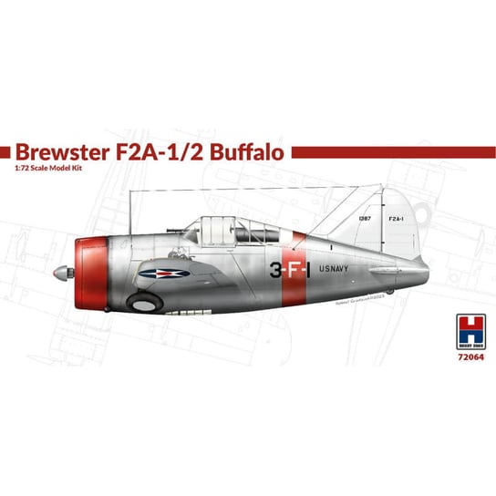 Brewster F2A-1/2 Buffalo 1:72 Hobby 2000 72064 Hobby 2000