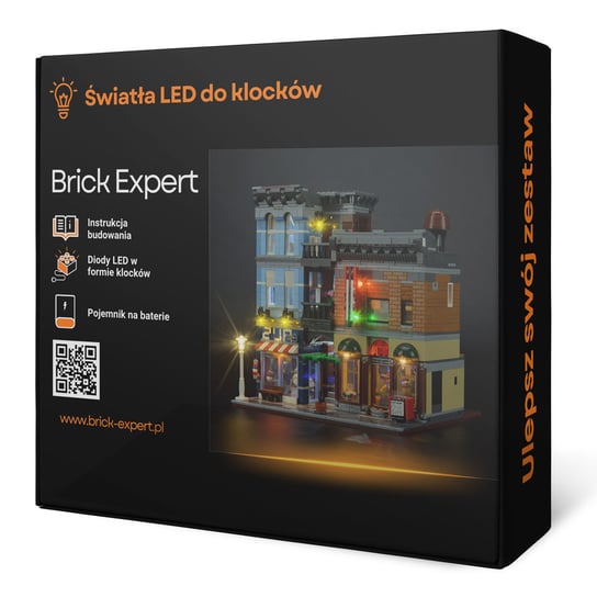 Brick Expert, Oświetlenie LED, do klocków, Biuro Detektywistyczne 10246 Creator Expert Brick Expert