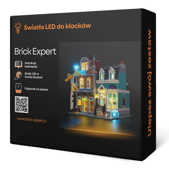 Brick Expert, Oświetlenie LED, do klocków, Creator Expert, Księgarnia, 10270 Brick Expert