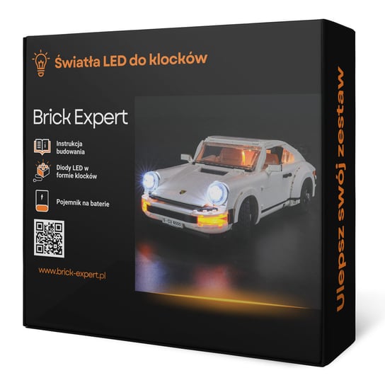 Brick Expert, Oświetlenie LED, do klocków, Creator Expert Porsche 911 - 10295 Brick Expert